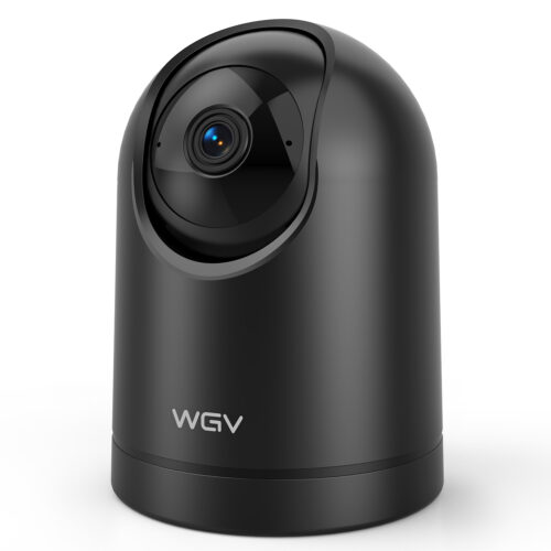 WGV Security Camera -2K Cameras for Home Security with Smart Motion Dection, Night Vision, Two-Way Audio,Cloud & SD Card Storage,Work with Alexa, Ideal Indoor Camera for Baby Monitor/ Pet Camera (Copy)